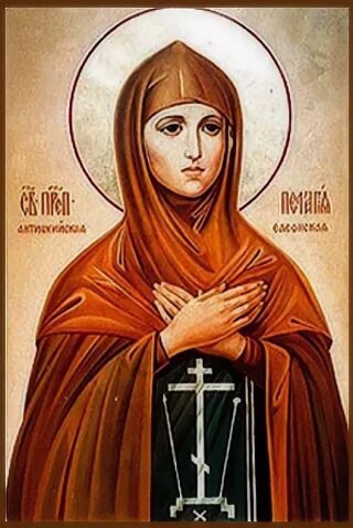 Пелагея Антиохийская до конца дней носила мужскую одежду, чтобы искупить грехи молодости.