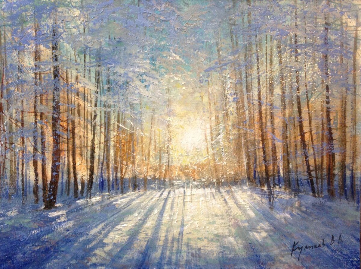 Куликов Владимир картины зима