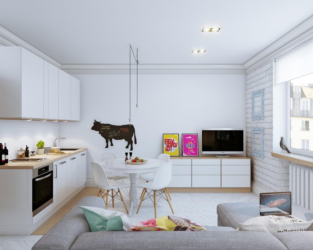 Современный дизайн квартиры-студии: 40 фото идей для интерьера