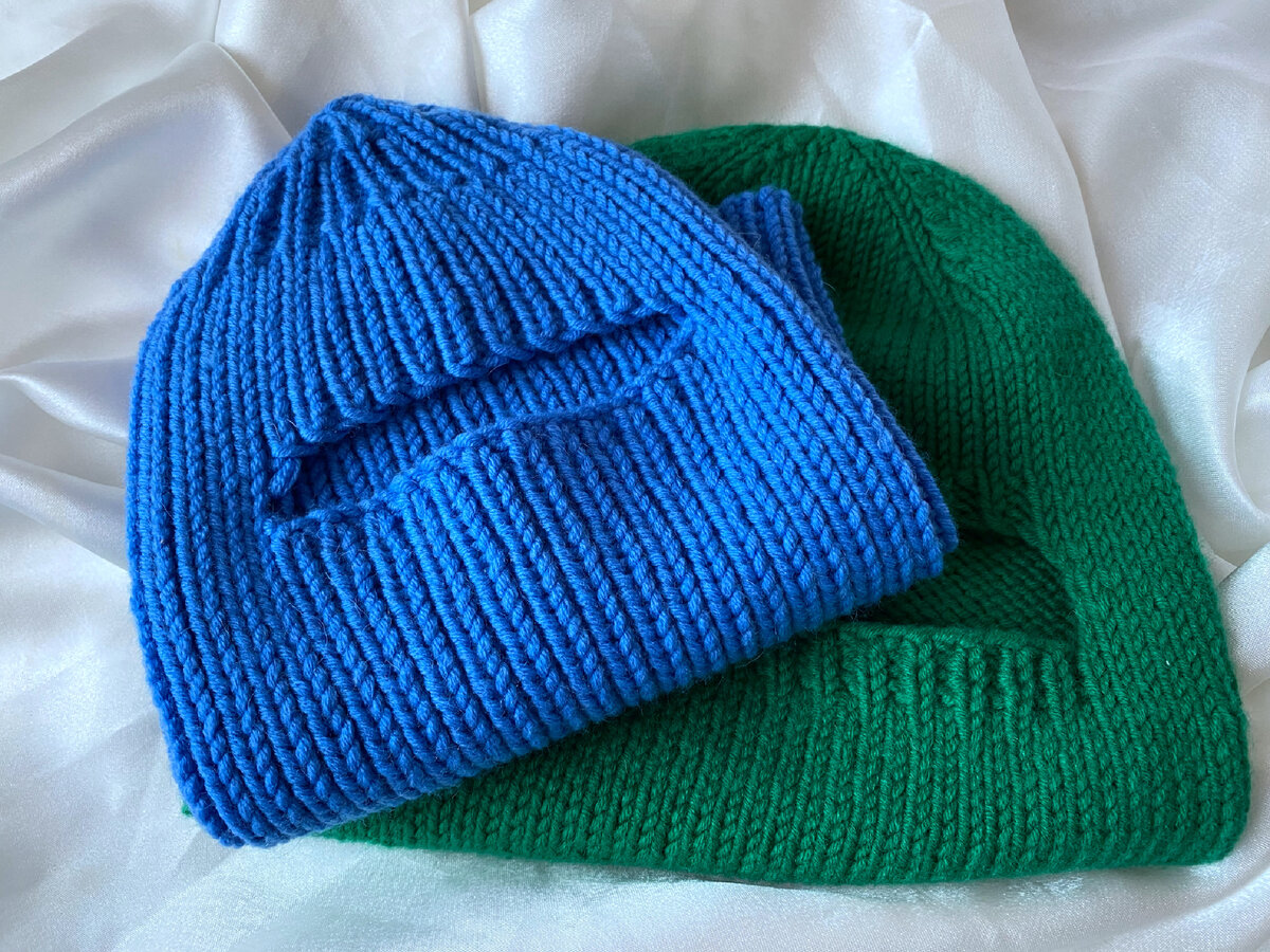 два способа вязания - две разные посадки