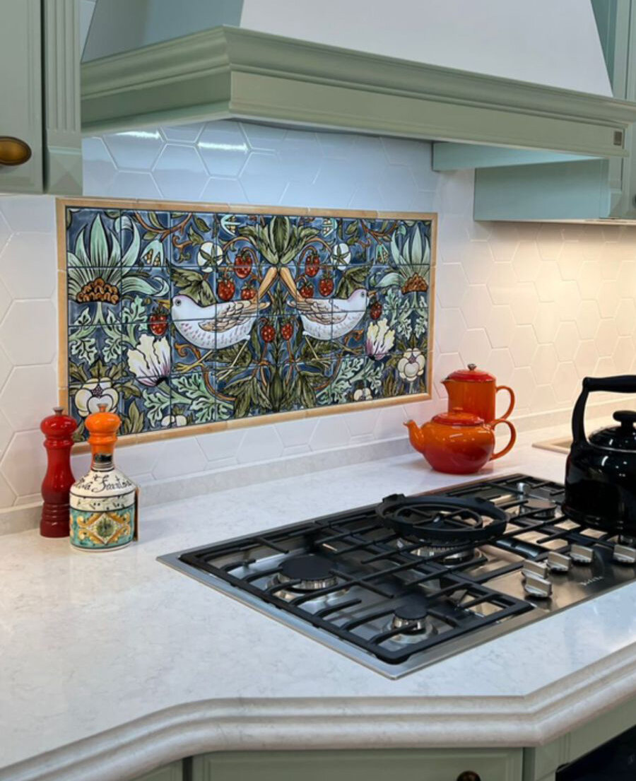 Кухонный фартук, фото заказчика.