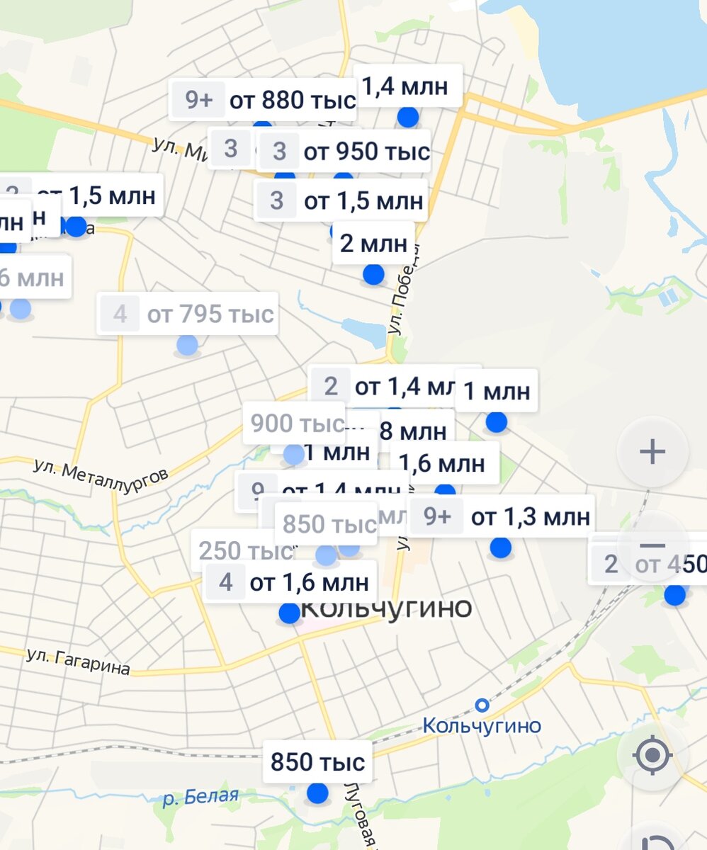 Скриншот с циана, апрель 2022