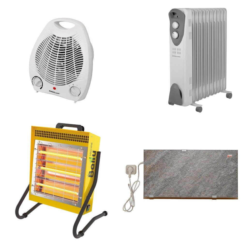 Керамический обогреватель, масляный обогреватель и т.д.