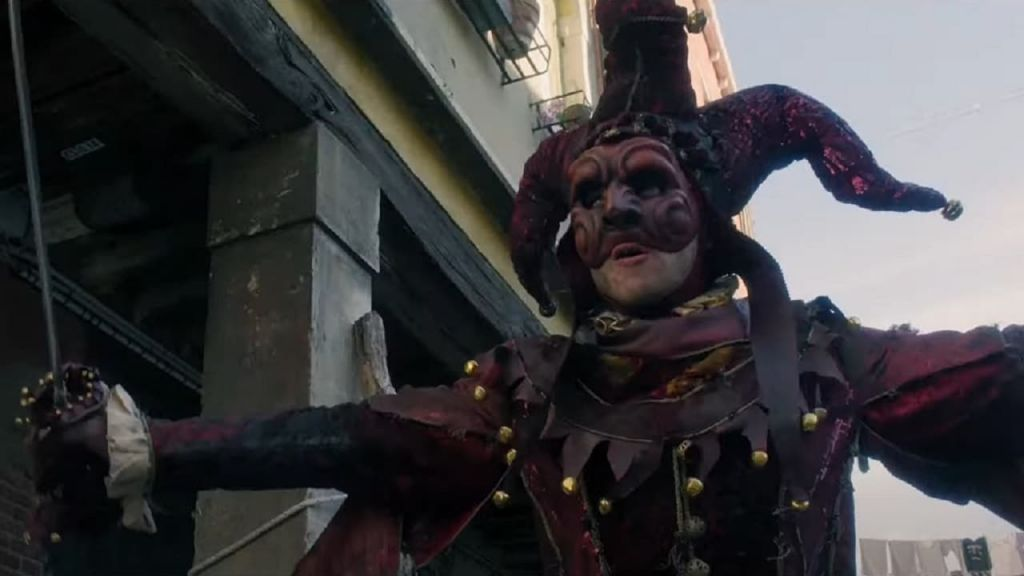 Кадр из фильма Veneciafrenia. Режиссер: Алекс де ла Иглесиа. Оператор: Пабло Россо. Производство: Amazon Studios, Eliofilm, Mogambo, Pokeepsie Films, Sony Pictures Entertainment (SPE), TLM The Last Monkey. Показ в России: Парадиз