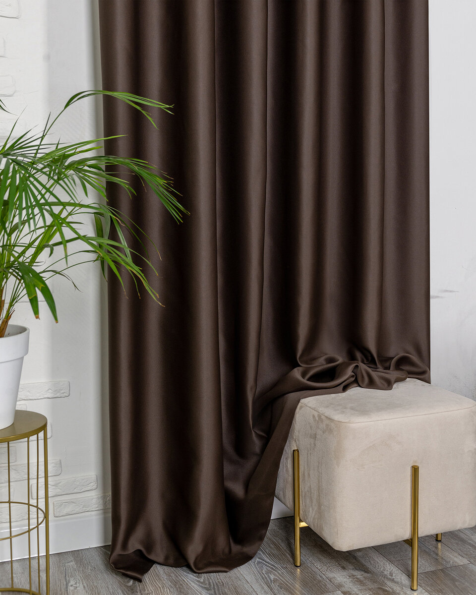 Шторы "Марсель" Шоколад Evrika Home