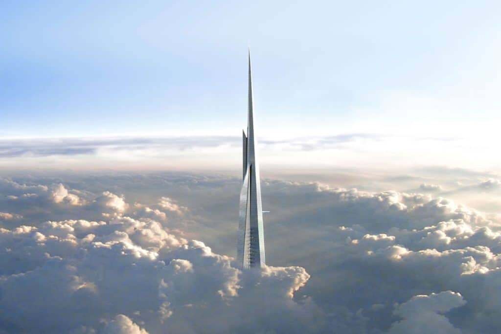 1000 метров 1. Башня Бурдж Джидда. Кингдом Тауэр. Kingdom Tower Эдриан Смит. Jeddah Tower 2024.