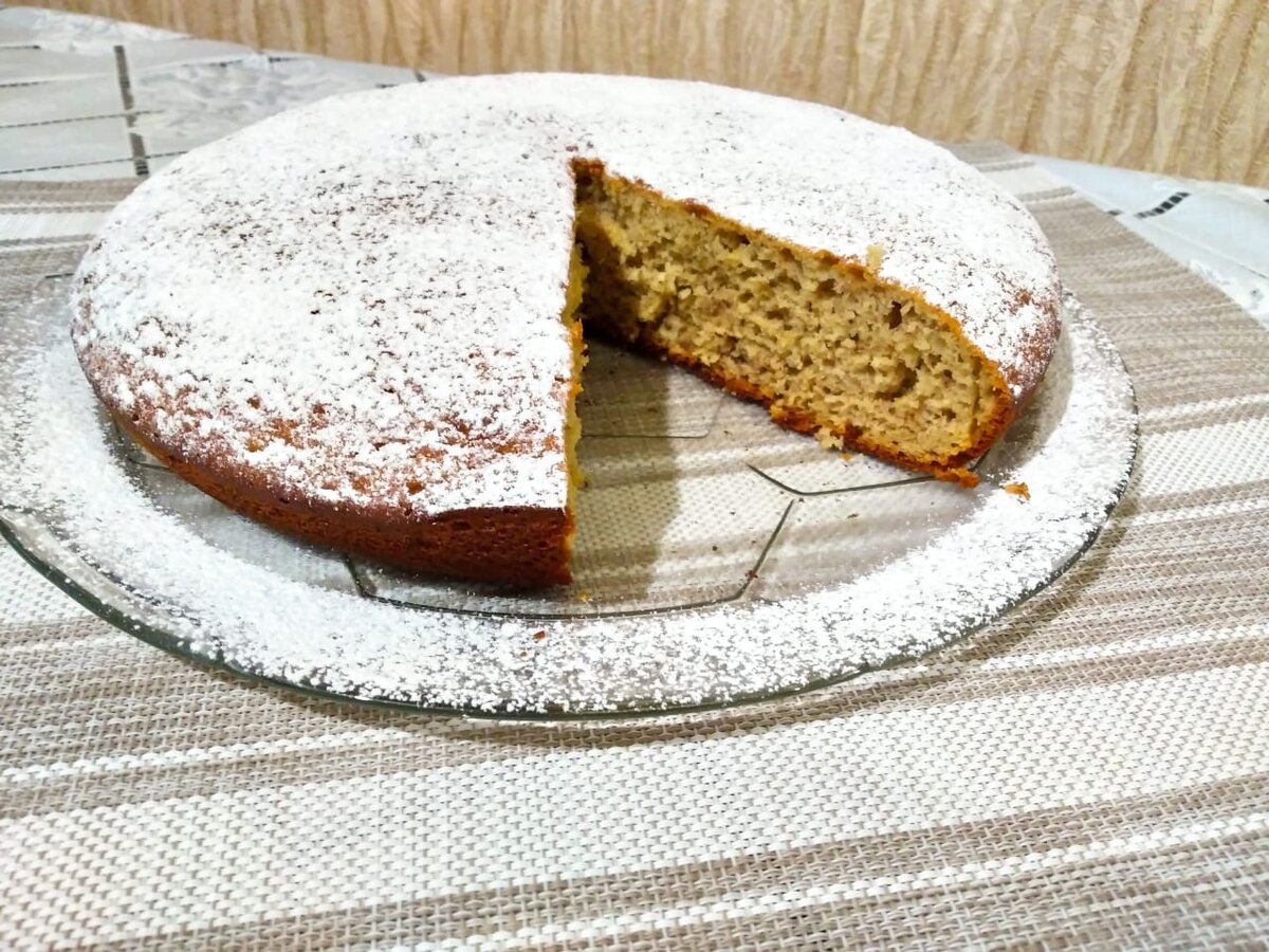 Сливочно банановый пирог