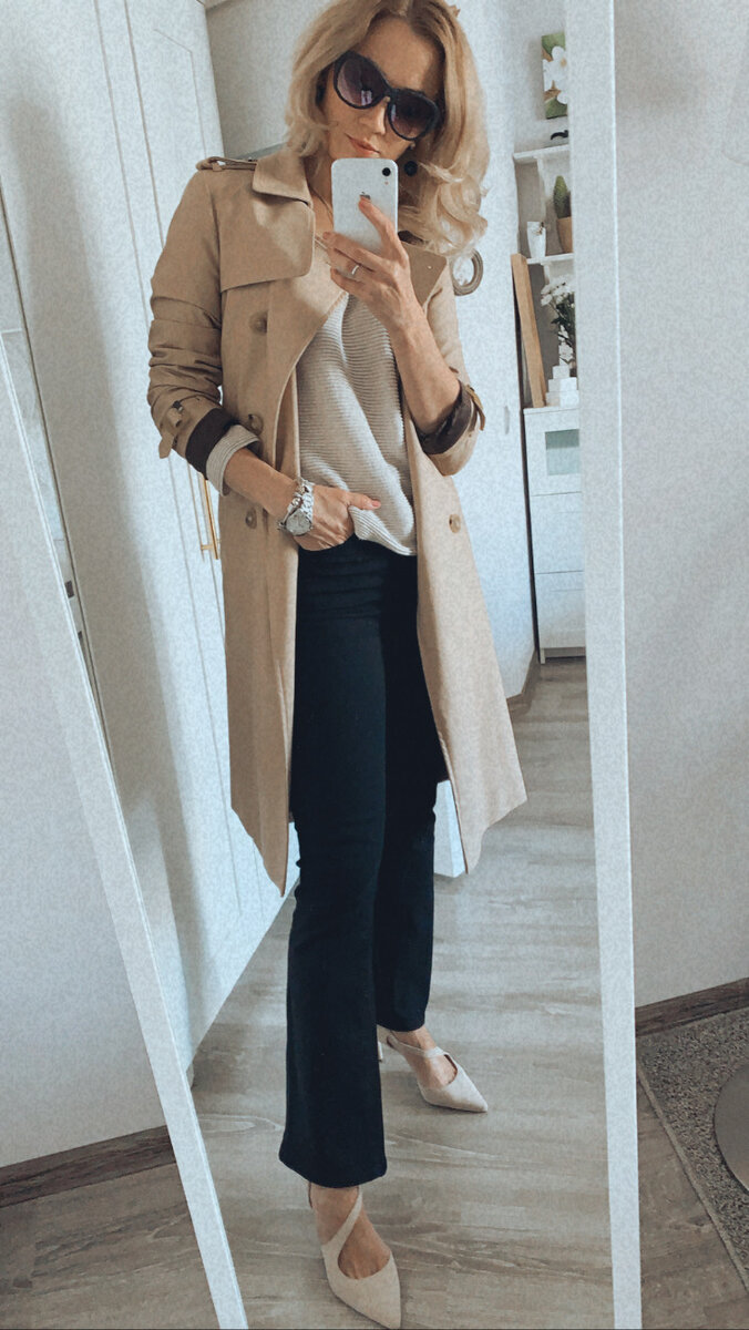 Лодочки из замши H&M Premium quality, джемпер из хлопка с добавлением металлизированной нити O’stin.
