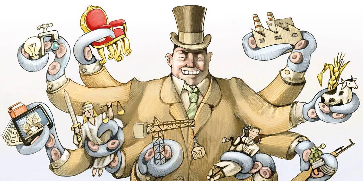 Капитализм: богатый человек обеспечивает себя всеми услугами