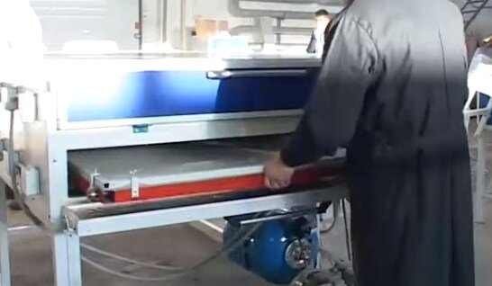 стекло в печи