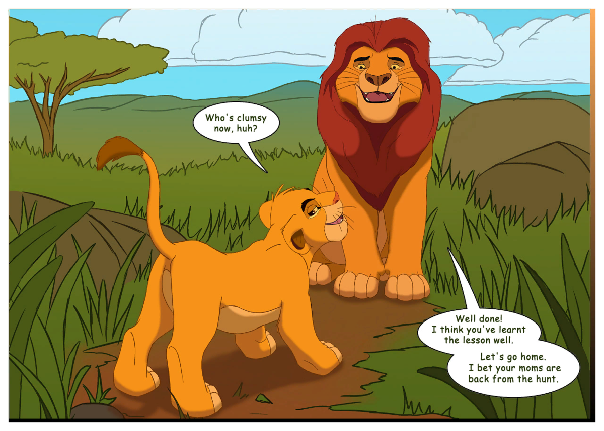Комиксы про короля льва