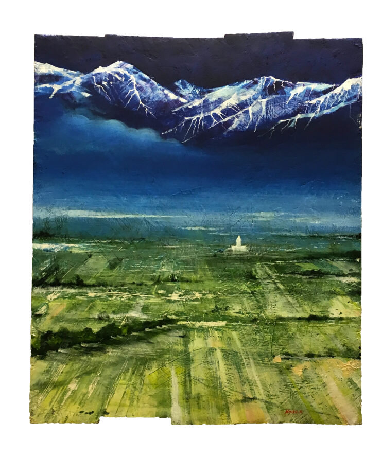 Нодар Хохобашвили, «Единение» 2018, дерево, масло, смешанная техника, 73х61. Коллекция BIS ART GALLERY