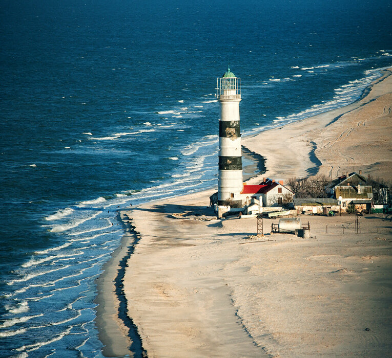 Тендровская коса в черном море