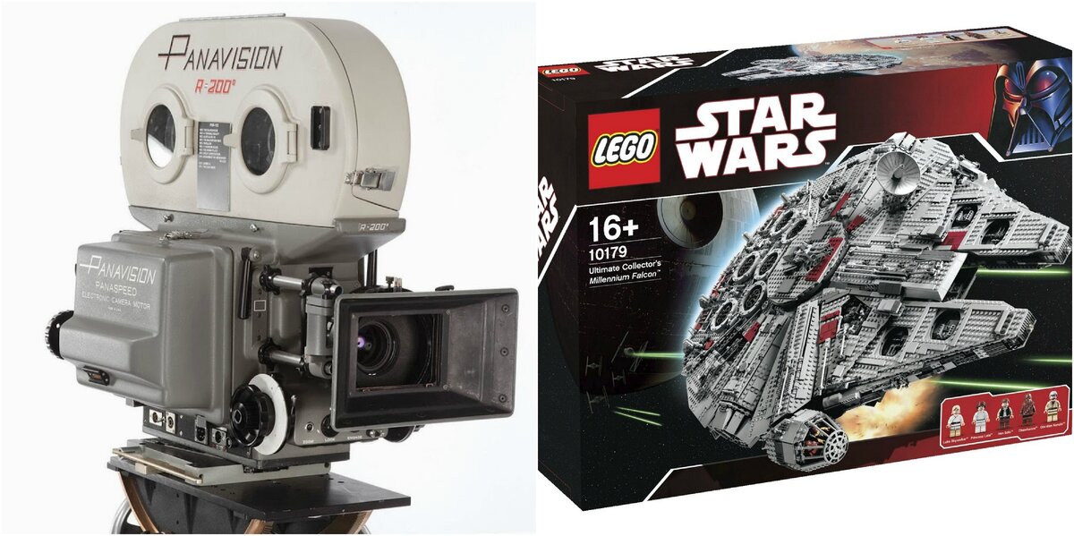Panavision PSR 35 мм/LEGO Ultimate Millennium Falcon. Фото: dideo.ir, metro.cz
