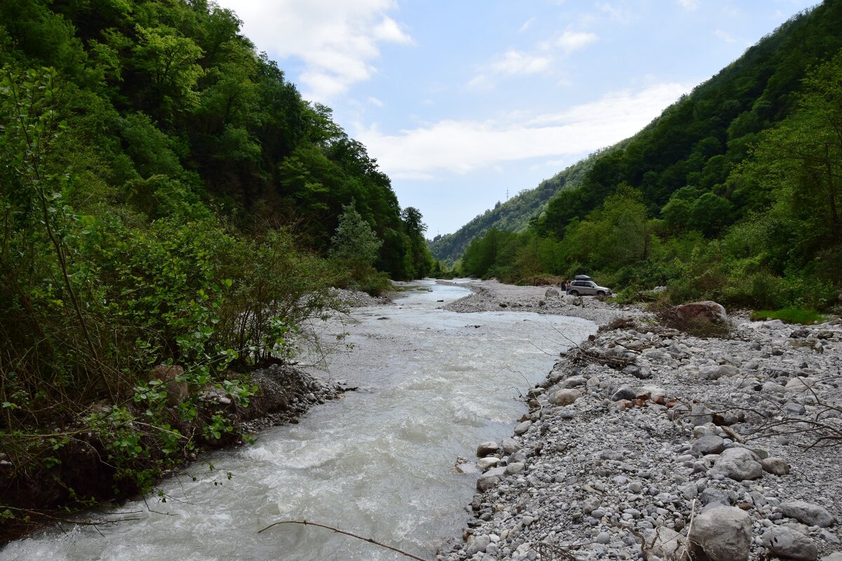 Горная река Гега Абхазии