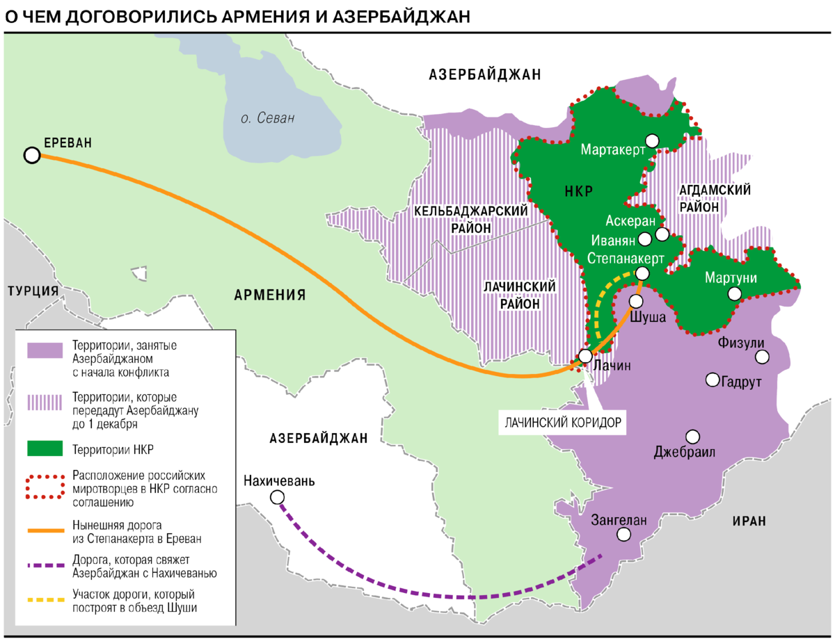Карта азербайджана и армении границы