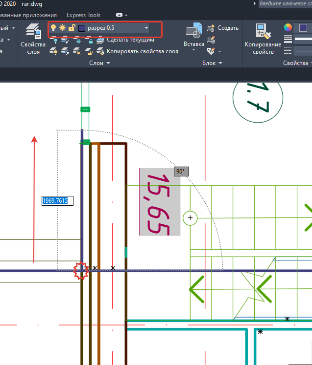 Построение фасада здания в AUTOCAD