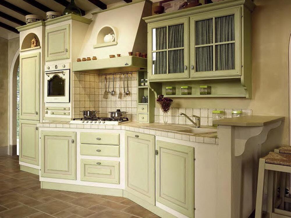 Кухня в стиле кантри. Фото: Яндекс картинки