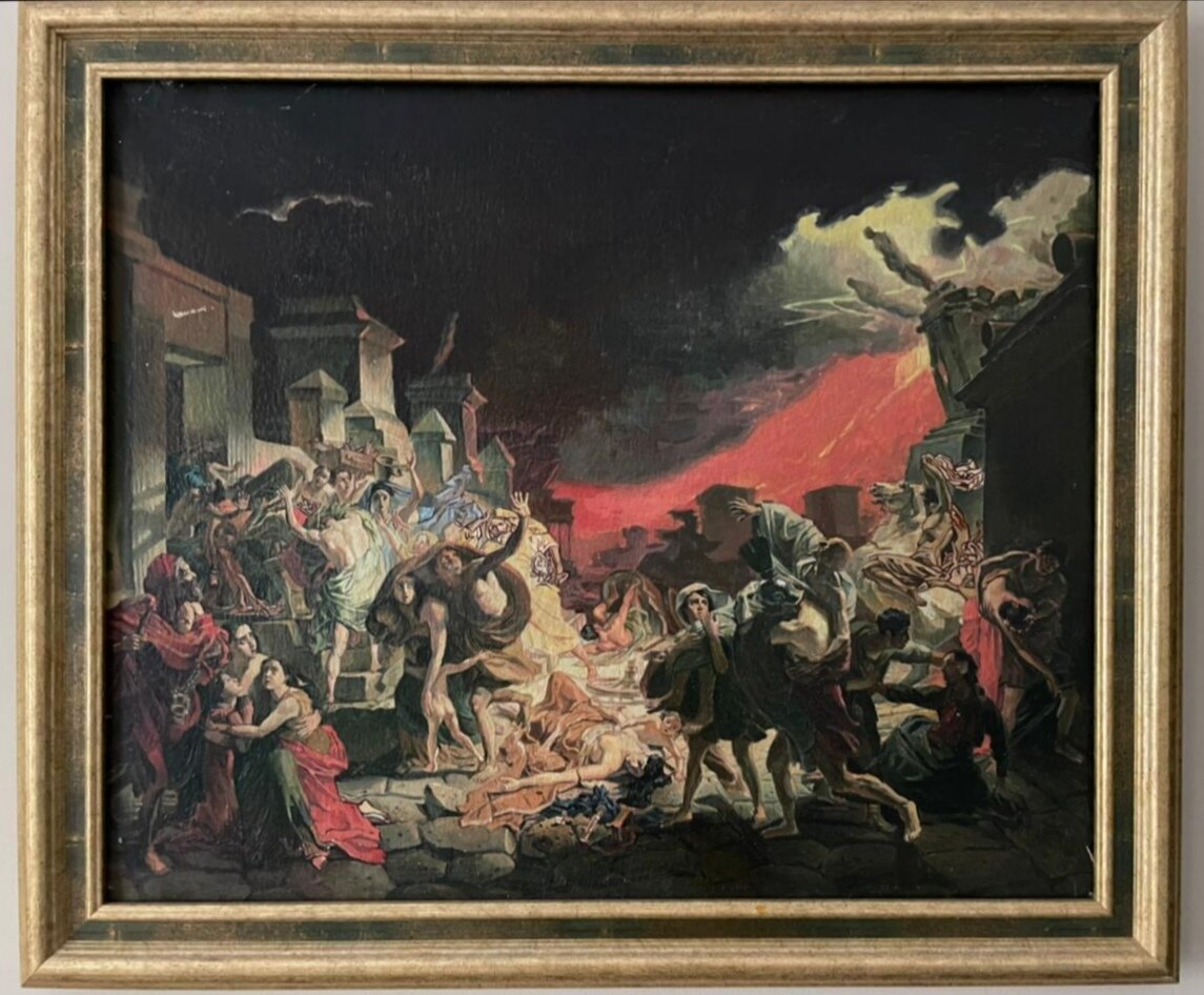 Копия картины К. Брюллова "Последний день Помпеи" 