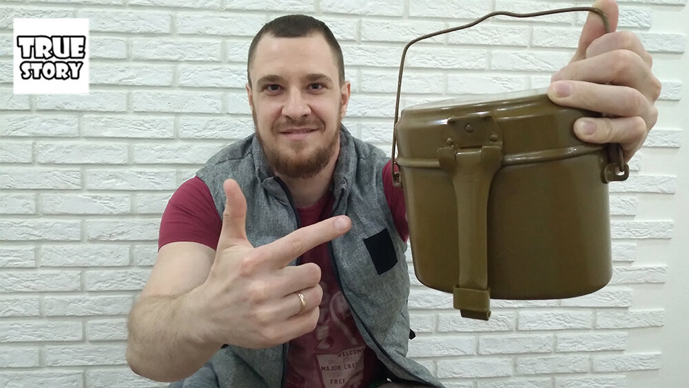 Купил армейский котелок СССР - новый, с законсервированного склада. Показываю, как он выглядит и пробую в деле