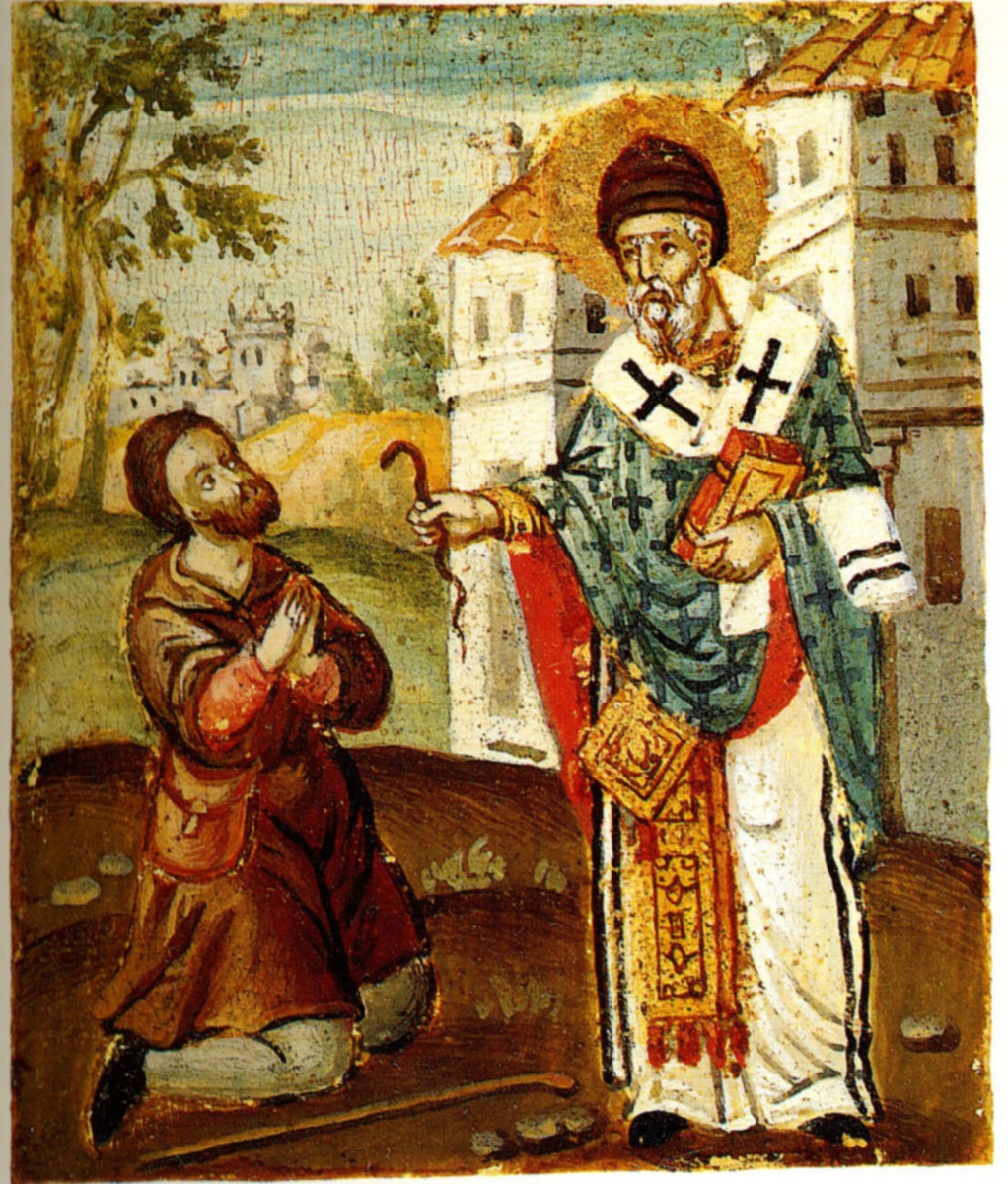 св. чудеса со святыми. священник молится. причащение священнослужителей в алтаре. литургия в алтаре.