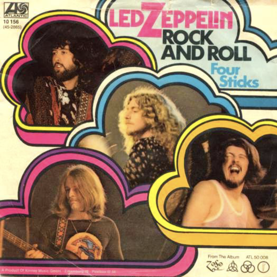 Лед зеппелин лучшие песни слушать. Led Zeppelin 1971 - 1972. Four Sticks led Zeppelin. Rock n Roll led Zeppelin. Led Zeppelin led Zeppelin обложка синглов.