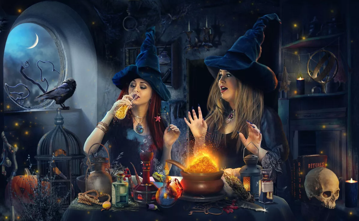 Магия и мус. Ведьма Зельеварение Helloween. Хэллоуин шабаш ведьм. Добрая ведьма.