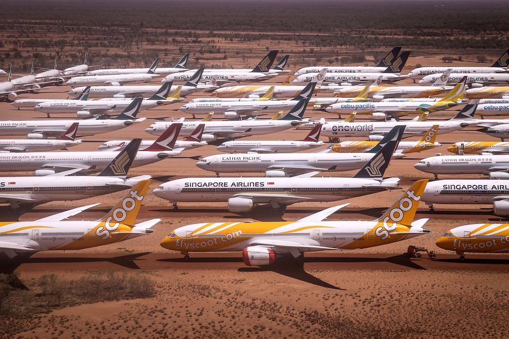 Хранилище самолет в Alice Springs, Австралия. Фото:  David Gray/Bloomberg
