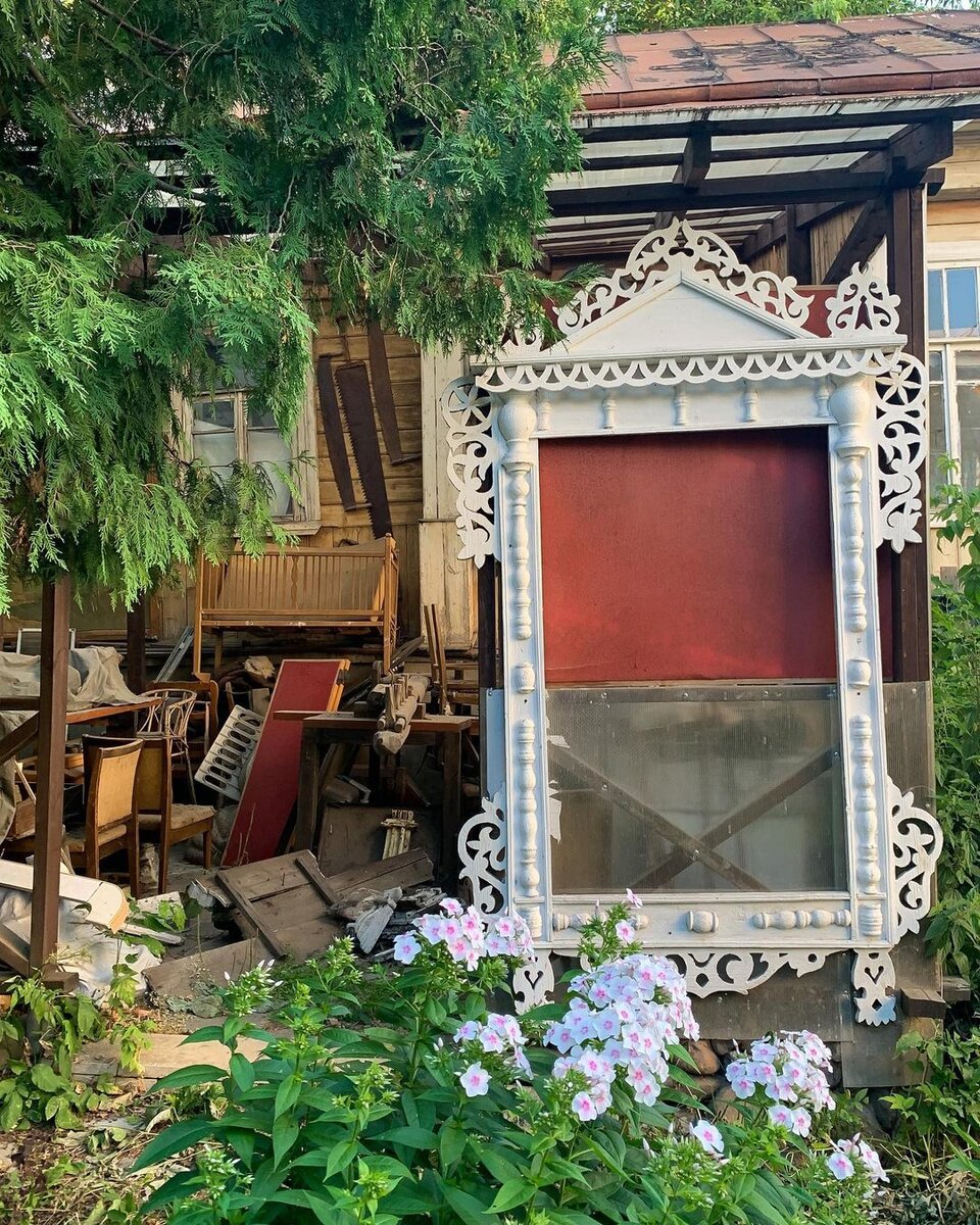 Двор музея «Жили-были» в Сергиевом Посаде.