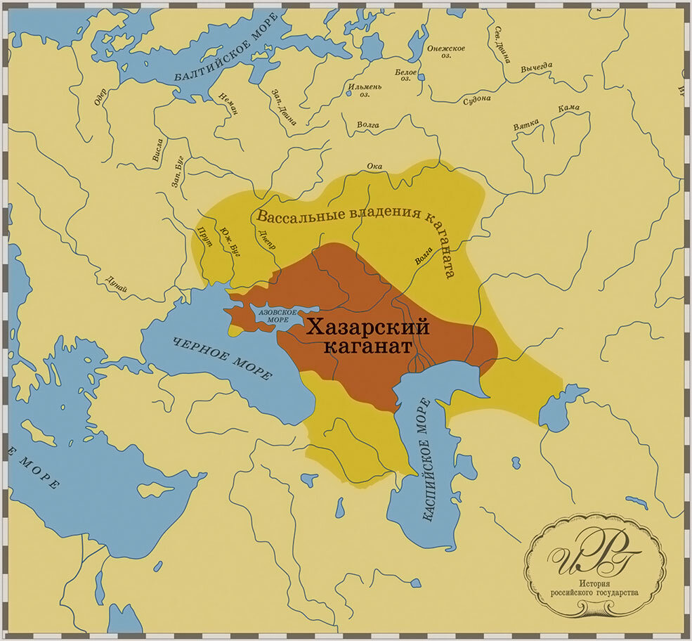 Территория Хазарского Каганата