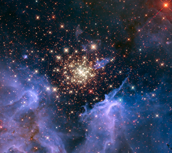 Starburst Cluster Shows Celestial Fireworks