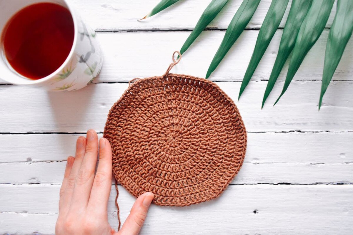 Вязание крючком Комфортер Медвежонок