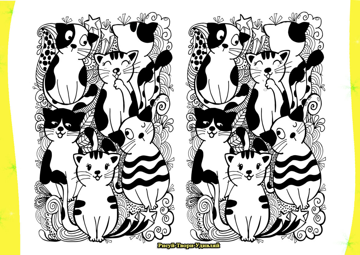 Найдите 5 отличий. Для удобства можно приблизить картинку