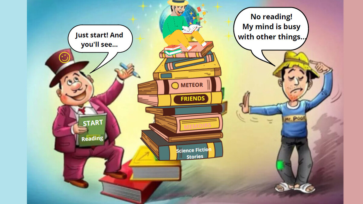 Никакого чтения! Мой мозг занят другими вещами… - Да, просто начни! И ты увидишь…