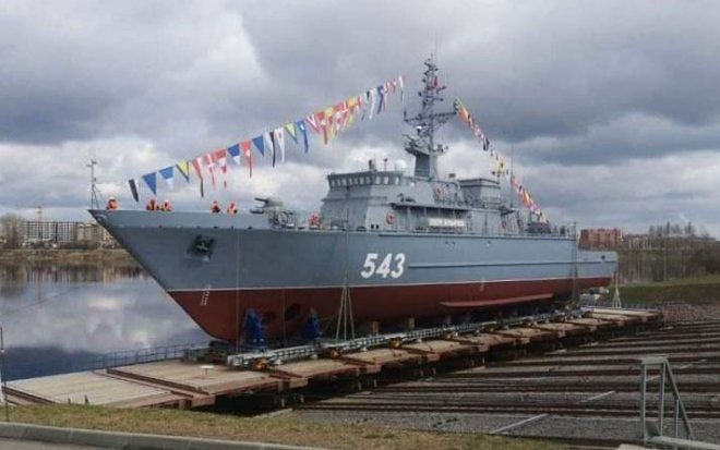 Тральщик «Петр Ильичев» пр.12700, спуск на воду