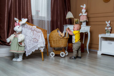 А таким мальчик стал в семье, когда ему исполнился 1 год.