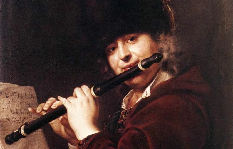 Жак Оттетер. Юдит Лейстер, «Юный флейтист» (1635 год). Блок-флейта эпохи Возрождения. Жак Оттетер флейта.
