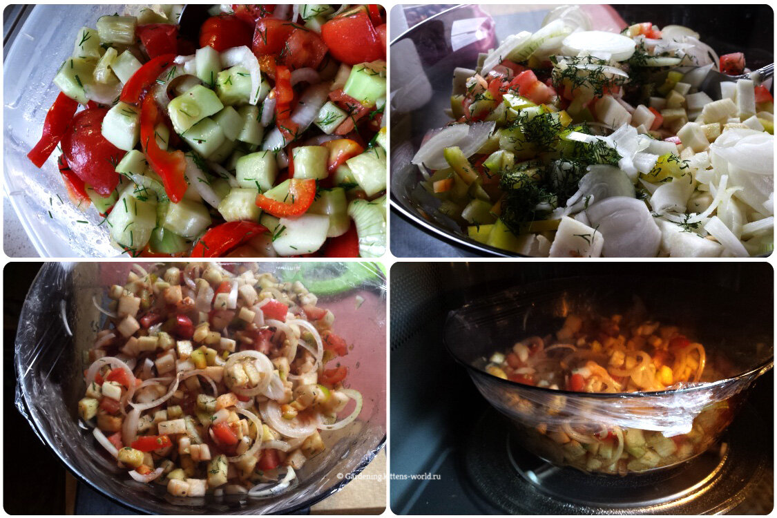 Овощи можно резать произвольно, главное не делать кусочки слишком большими