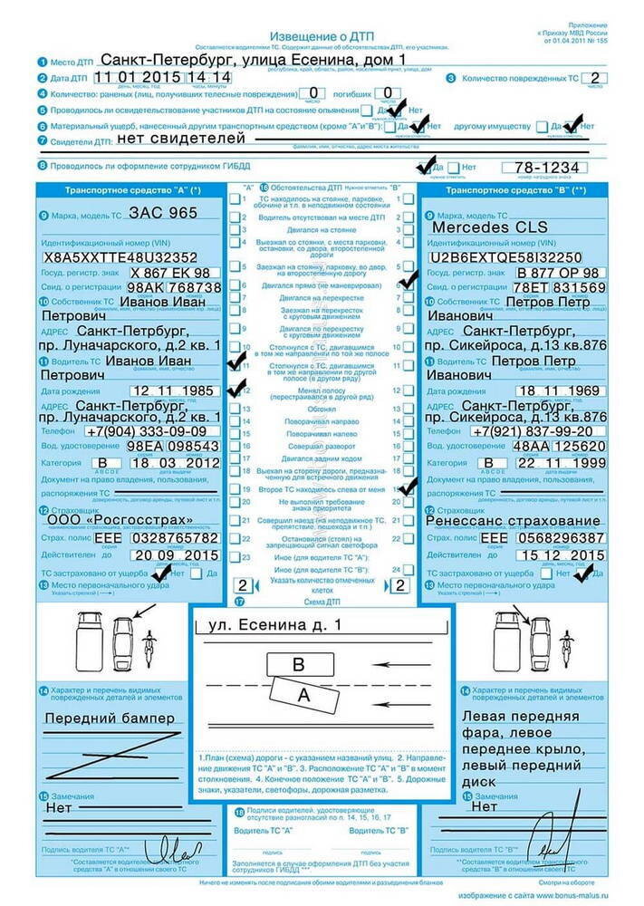 Как выглядит Европротокол