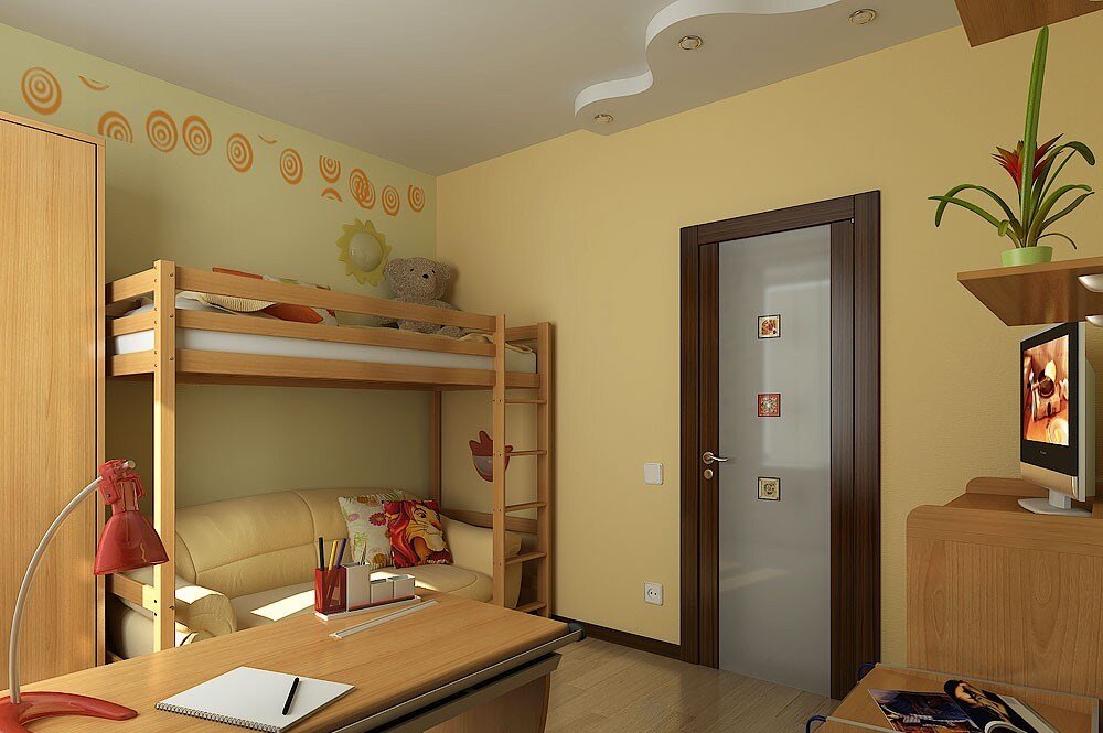 Дверь в детской комнате