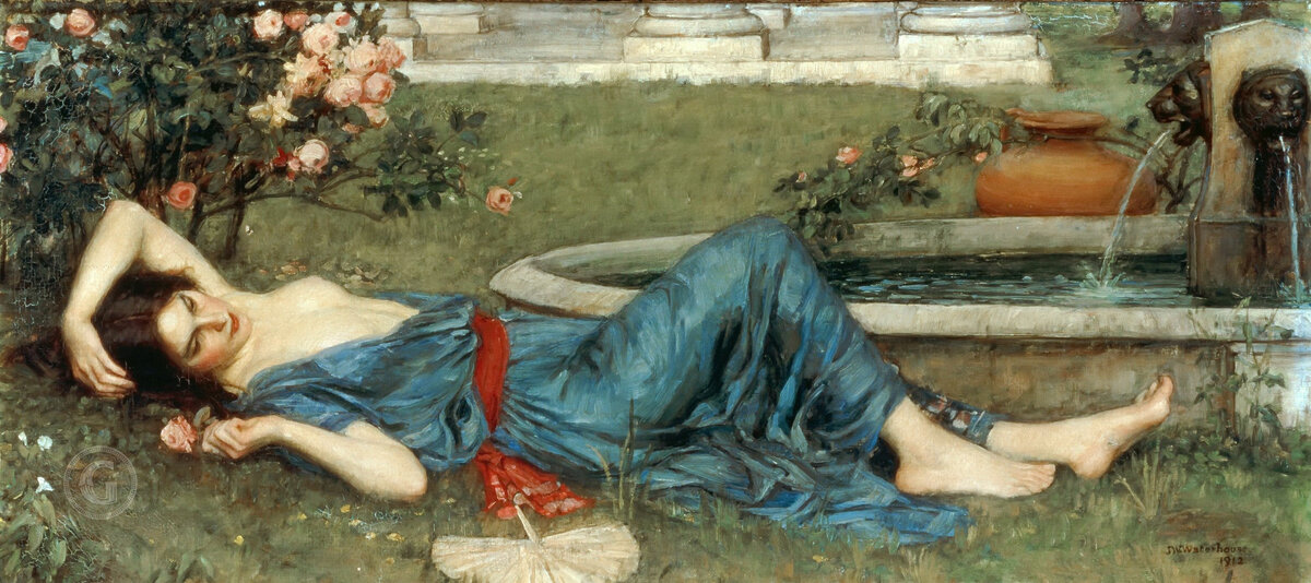 Ласковое лето. Джон Уильям Уотерхаус. 1912 г. 