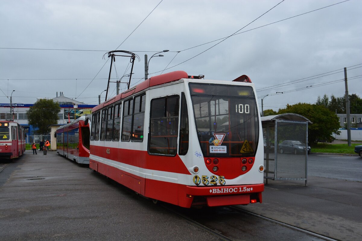 ЛМ-99АВН на трамвайном маршруте №100