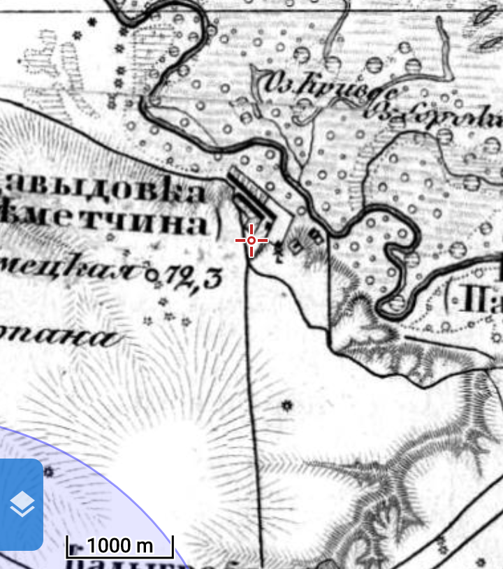 В поисках старого поселения. Карта Шуберта