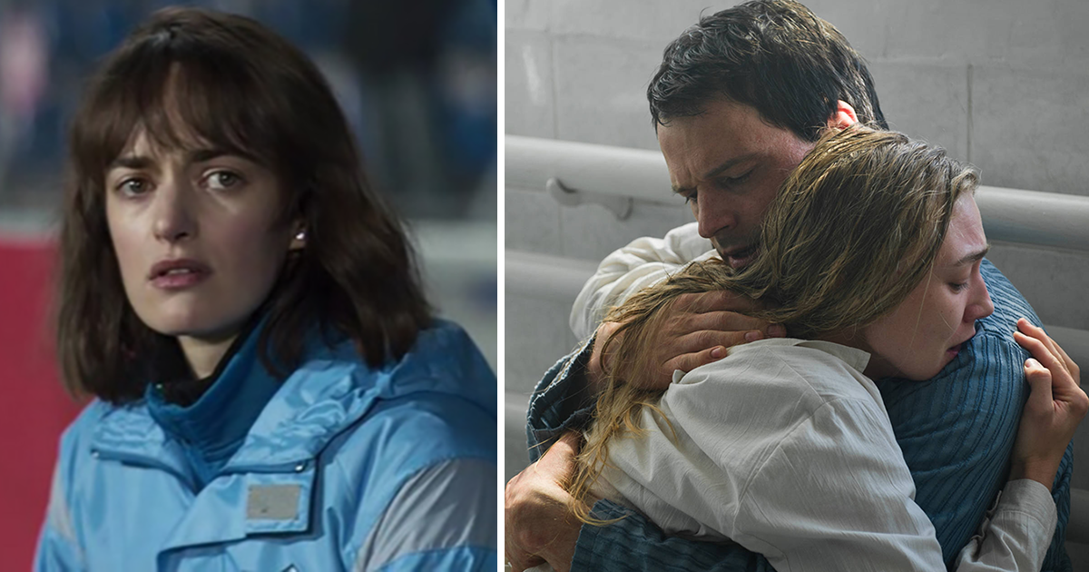 Ольга Зуева в фильме «Тренер» / Данила Козловский и Оксана Акиньшина в фильме «Чернобыль»