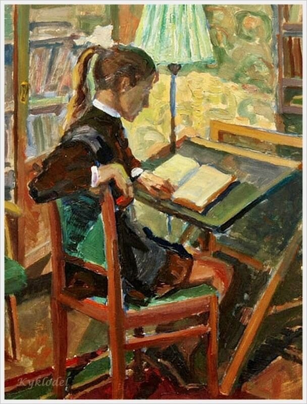 А. В. Соловьёв. Школьница. 1979.