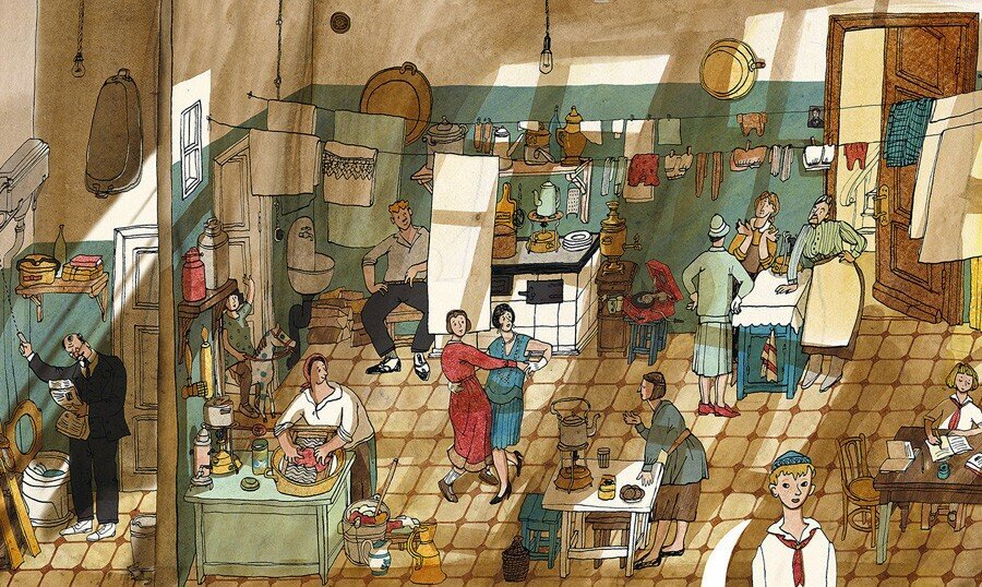 весёлая жизнь в коммунальной квартире