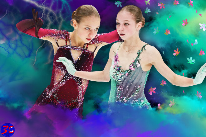 Образы Александры Трусовой в новом сезоне (коллаж автора, источник - instagram.com/p/CGP2Gg7J96J/)