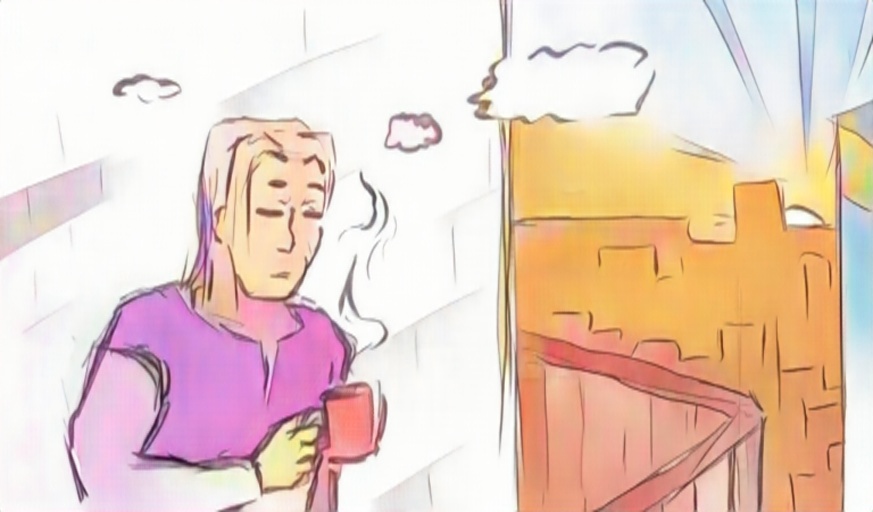 Чуть позже я приготовил себе кофе, и отправился дальше, в дорогу... 