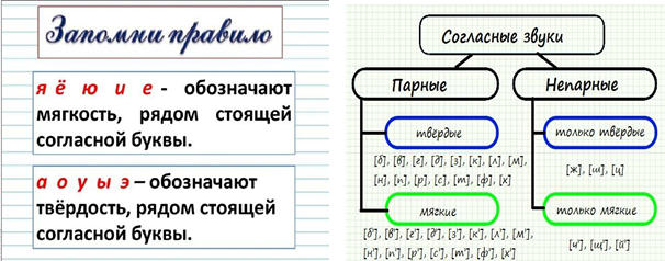 Ь — показатель мягкости согласных звуков