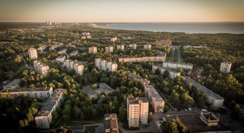 Сосновый Бор с высоты птичьего  полёта